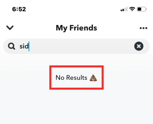 no results snap