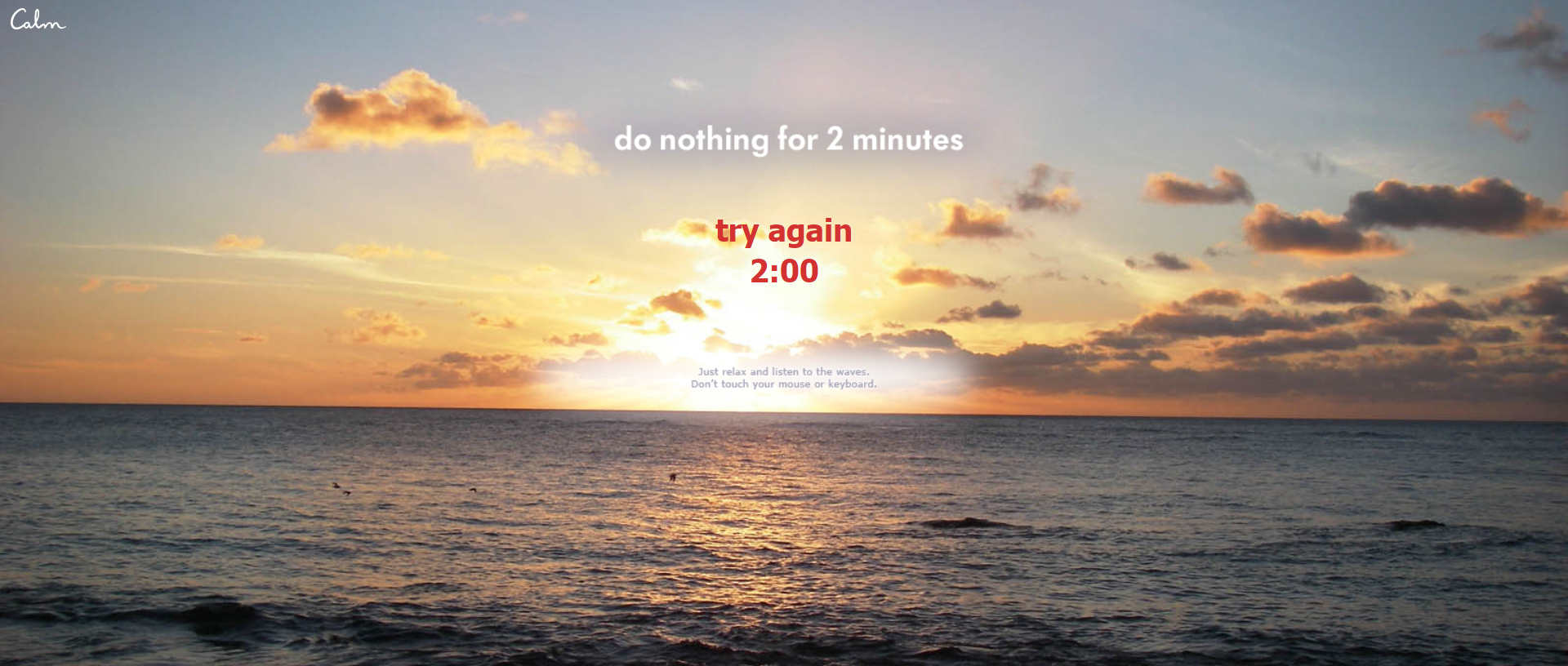 Do Nothing for 2 Minutes