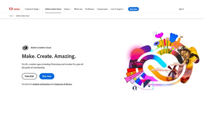 adobe creative cloud home-page