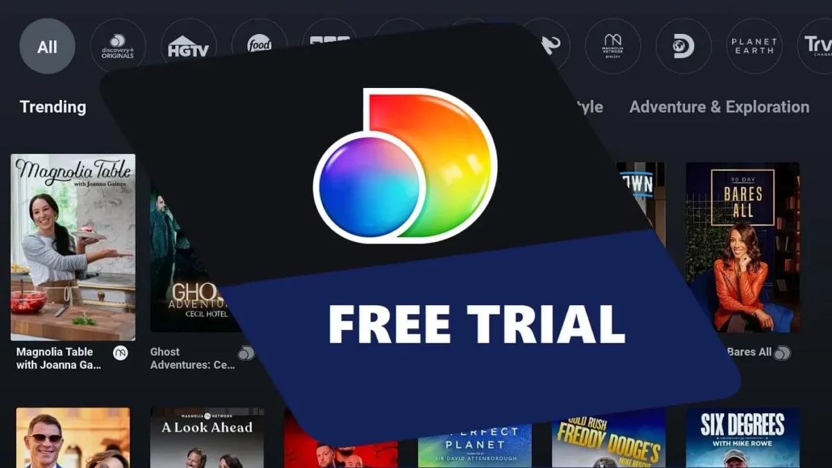 discovery plus free trial