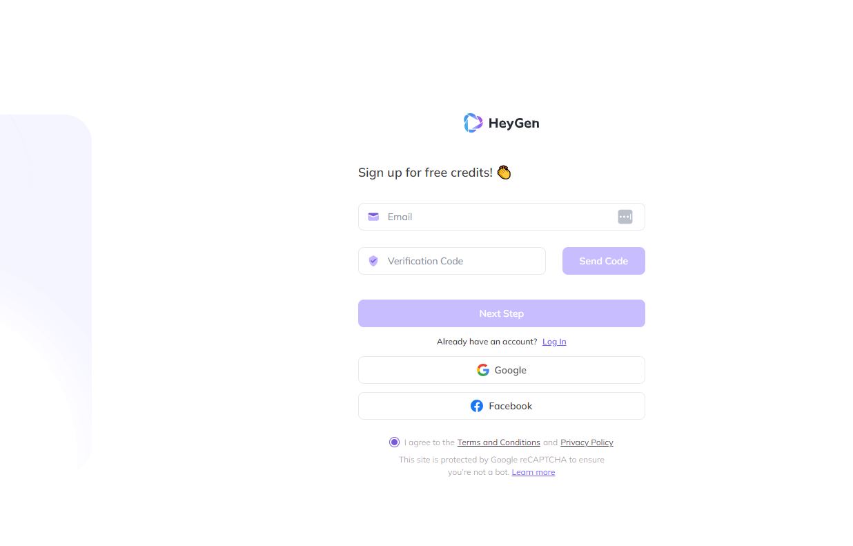 heygen signup