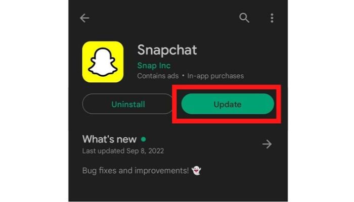 snapchat update