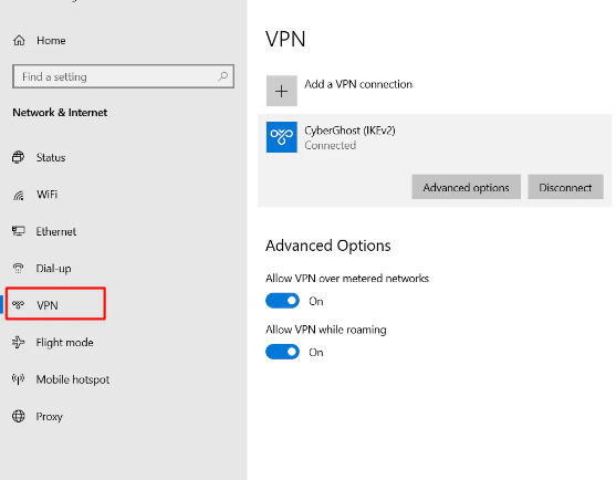 Enable/Disable VPN Enable/Disable VPN