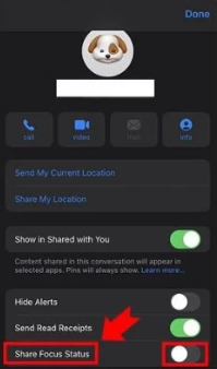 Share Status With Selected Contacts Share Status With Selected Contacts