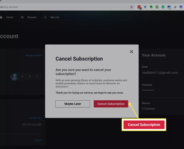 Cancel Subscription Cancel Subscription