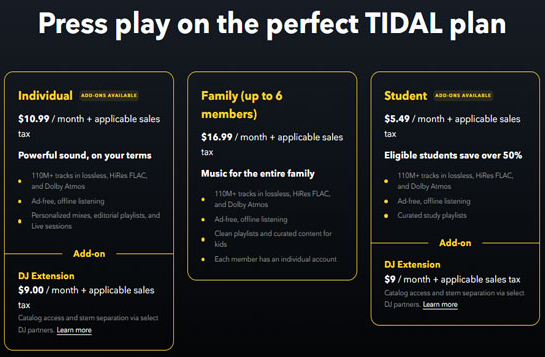Tidal Tidal