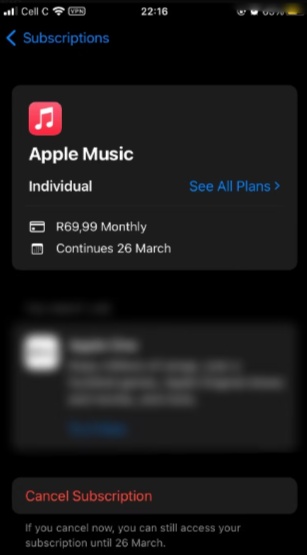 Cancel Subscription Cancel Subscription
