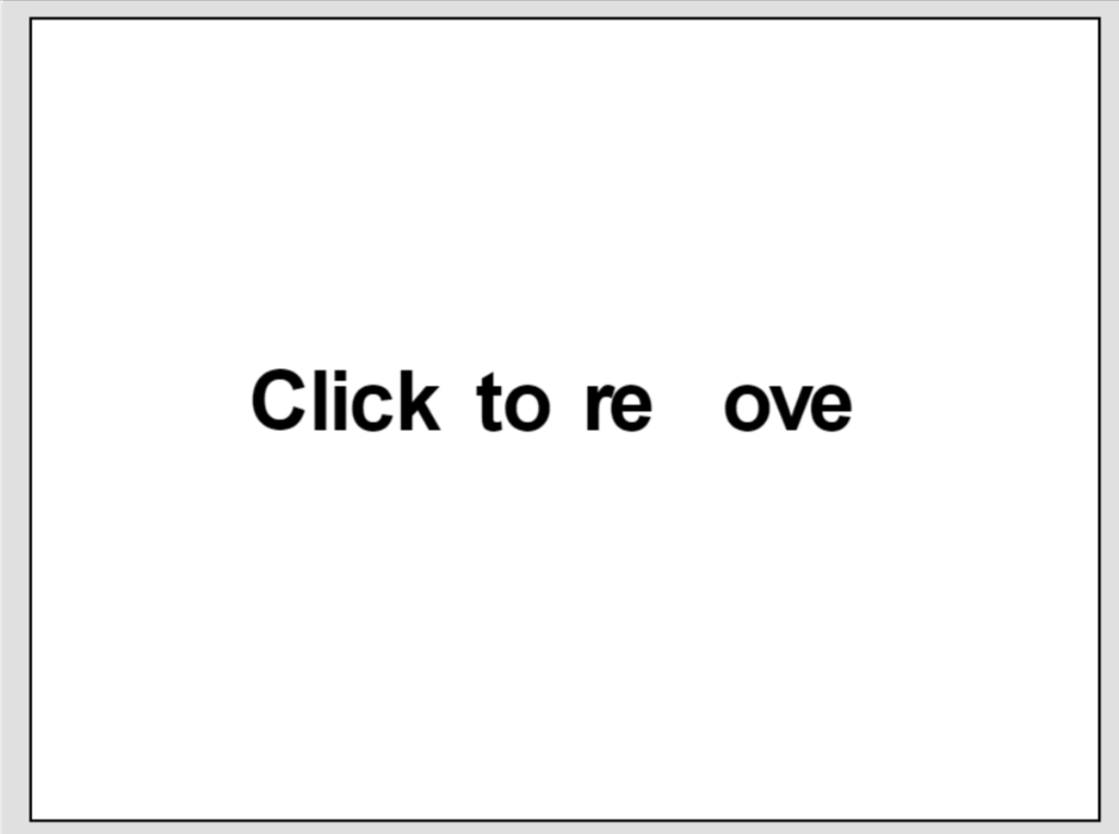 ClickToRemove ClickToRemove