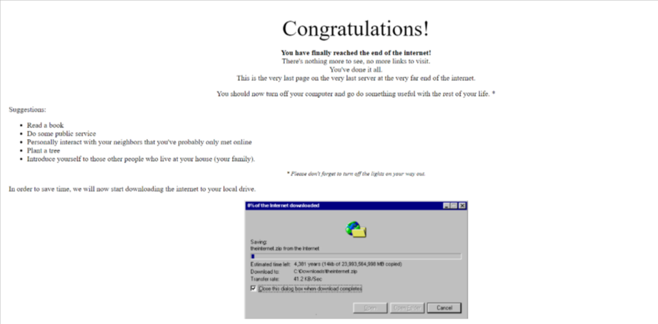 End of the Internet End of the Internet